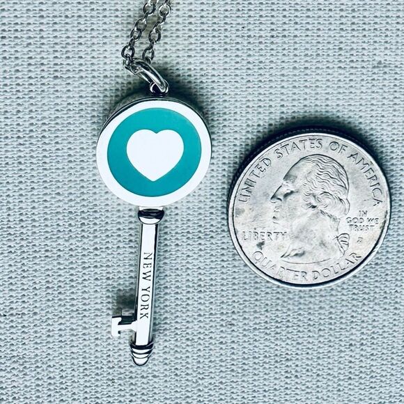 New Tiffany & Co. Blue Key Charm - Picture 3 of 8